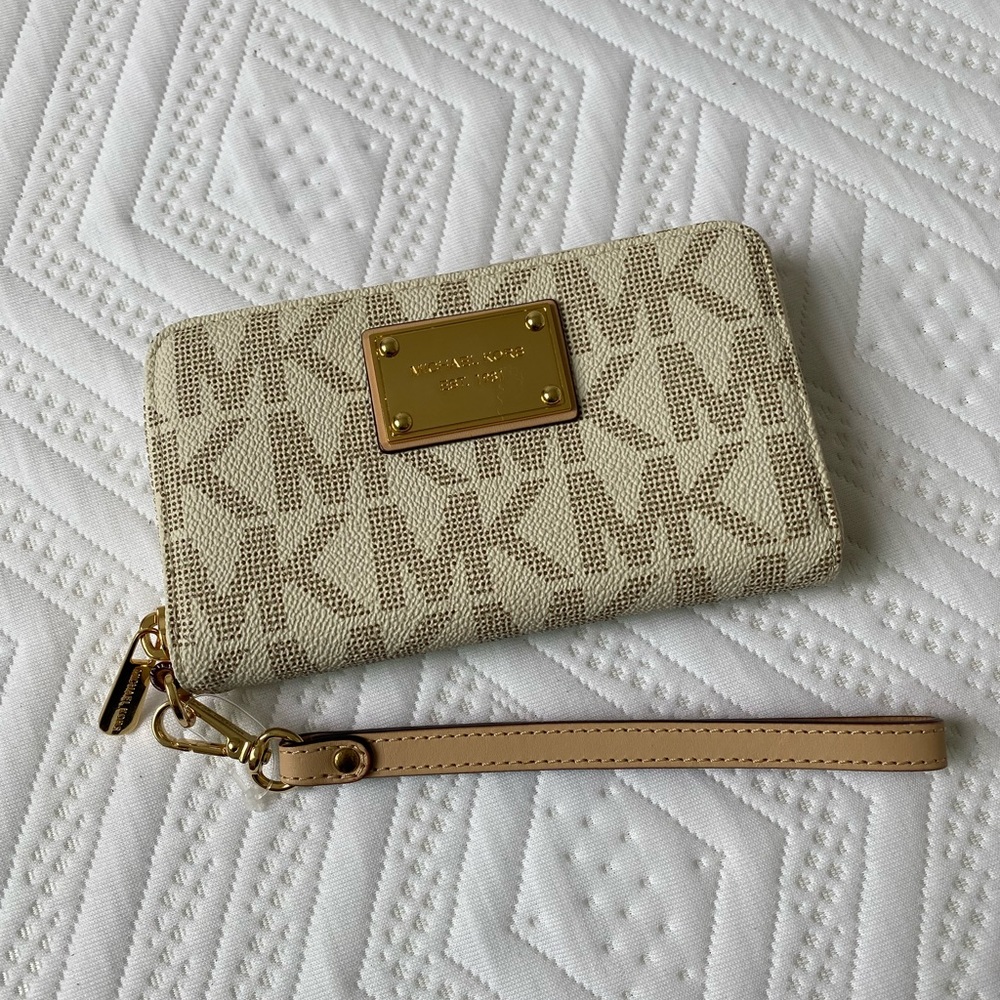 MK Signature wristlet SLG